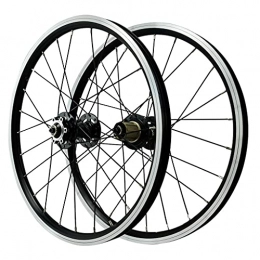 LICHUXIN Mountain Bike Wheel LICHUXIN Oksmsa 20 inch Mountain Bicycle Wheelset (Front + Rear) V Brake / Disc Brake / Rim Brake Double Walled Aluminum Alloy MTB 7 / 8 / 9 / 10 / 11 / 12 Speed 24 Holes (Color : Black, Size : 20in)