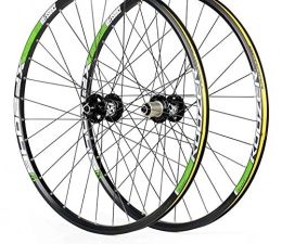 LIDATUO Mountain Bike Wheel LIDATUO 700c Road Bike Wheel Set Sealed Cartridge Bearings 4 Palin 24 Holes 26inch 27.5" in Disc Brake, green, 27.5inch