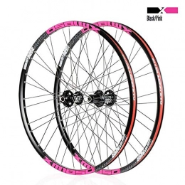LIDATUO Mountain Bike Wheel LIDATUO MTB Bike WheelSet Wheel Set Aluminum alloy Sealed Cartridge Bearings 26" 27.5inch 4 Palin XM1850, pink