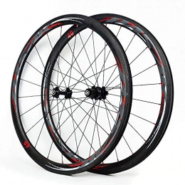 LIDAUTO Spares LIDAUTO Carbon Fiber Road Bike Wheels 700C Clincher Wheelset Disc / C / V Brakes 7 / 8 / 9 / 10 / 11 Speed Wheel Set, 700C*55MM