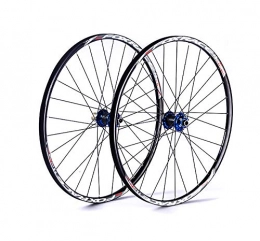 LIDAUTO Spares LIDAUTO F3 Mountain Bicycle Wheels 120 Rings Bearing Carbon Fiber Hub Super Smooth Wheel Wheelset Rim 27.5 inch 26", black-blue, 26