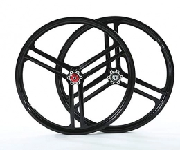 LIDAUTO Spares LIDAUTO Foldable Bike Wheel Bicycle Wheelset Integrated Magnesium Alloy 20" *1.75, black