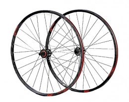 LIDAUTO Spares LIDAUTO MTB Wheelset Mountain Bicycle Bike CNC Bearings Disc Wheels Rim 29" Suitable for SRAM Flywheel, red