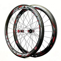 LIDAUTO Mountain Bike Wheel LIDAUTO Road Bike Wheels 700C Carbon Fiber Front 20 Holes / Rear 24 Holes Clincher Wheelset 7 / 8 / 9 / 10 / 11 / 12 Speed Wheel Set, black