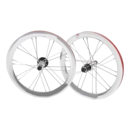 birsun Spares Lightweight Bike Wheelset - Mountain Wheels - Rims - Folding MTB Bike Wheel - Durable Alloy - Enhances Cycling Performance-Silver