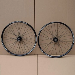 RXR Spares Lightweight Mountain Bike Wheel Set 32 ​​holes 26" / 27.5" / 29" Bicycle Wheel Set Disc Brake Quick Release Black Hub Drum(front Wheel + Rear Wheel) (Color : Black hub drum, Size : 27.5")