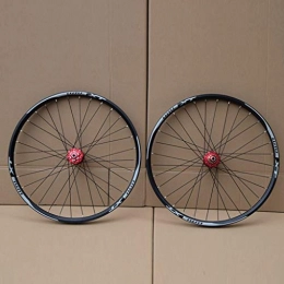 RXR Spares Lightweight Mountain Bike Wheel Set 32 ​​holes 26" / 27.5" / 29" Bicycle Wheel Set Disc Brake Quick Release Red Hub Drum(front Wheel + Rear Wheel) (Size : 29")
