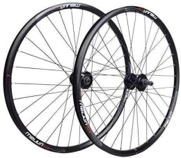 LILIS Mountain Bike Wheel LILIS Wheel Mountain Bike Bicycle wheelset 26 / 20 inches, bicycle wheel double-walled alloy wheel V brake / disc brake front and rear wheels 32 holes Fast release 7 / 8 / 9 / 10 Gesch (Color : 26in)