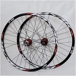 LILIS Mountain Bike Wheel LILIS Wheel Mountain Bike Mountain bike wheelset, 29 / 26 / 27.5 inch bicycle wheel (front + rear) double-walled aluminum alloy rim quick release disc brake 32H 7-11 speed (Color : #2, Size : 26in)