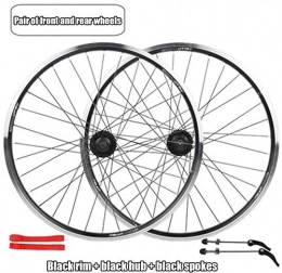 LIMQ Mountain Bike Wheel LIMQ 24 Inch Bike Wheelset, Cycling Wheels Mountain Bike Aluminum Alloy Quick Release V Brake Disc Brake Wheel Single Wheel Hub