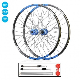 LIMQ Spares LIMQ 26 Inch 27.5 Inch 29 Inch Mountain Bike Wheel Set QR Double Wall Rim Sealed Bearing Disc Brake Hub, For 1.7-2.4" Tyres 8-12 Speed Cassette, 26inch