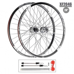 LIMQ Spares LIMQ MTB Bike Wheel Set 26 Inch Bike Wheel Set ALLOY Sealed Bearings Double Wall Rim Hub For 26 X 1.7-2.4" Tire 8-12s Cassette