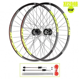 LIMQ Spares LIMQ MTB Bike Wheel Set 27.5 Inch Bike Wheelset MTB Wheels Rim Alloy Front Rear For 27.5 X 1.7-2.4" Tire 1985g / Pair