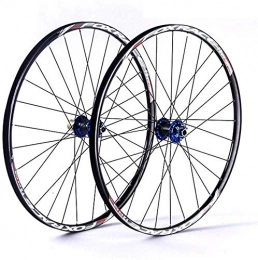 LIMQ Spares LIMQ MTB Bike Wheelset 26"27.5" Rim Alloy Double Walled Disc Brake Carbon Hub 8 9 10 11 Speeds Flywheel Fast Release 1610g, Black-27.5inch