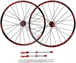 LIMQ Spares LIMQ Road Bike Wheels 26" 27.5" Bicycle Wheelset Double Wall Front REAR Rim Disc Brake 7-11 Speed Sealed Bearings Hub, A-26inch