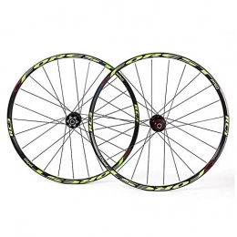 LIMQ Spares LIMQ Road Bike Wheels 26 27.5 Inch MTB Bike Wheel Set Rim Disc Brake 7 / 8 / 9 / 10 / 11 Speed Sealed Bearings Hub, Green-27.5inch