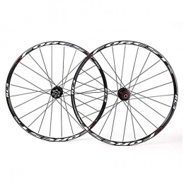 LIMQ Spares LIMQ Road Bike Wheels 26" 27.5" MTB Bike Wheel Set Disc Brake Double Wall Rim 7-11 Speed Sealed Bearings Hub, Black-27.5inch