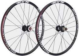 LIMQ Spares LIMQ Wheelset 26 27.5 29 In MTB Bicycle Wheels Front And Rear Double-walled Alloy Wheel Bicycle 7 Palin Bearing Disc Brake QR 1790g 7-11S Card Type Stroke 24h, B-Black-27.5in