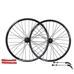 LJP Spares LJP 26 inch mountain of bicycle wheel disc brake 7 / 8 / 9 / 10 speed 32 hole before and after the bicycle wheel Aluminum Alloy bicycle wheels 2113g (Color : Black)