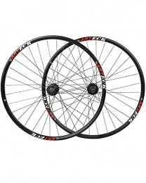 LLC Mountain Bike Wheel LLC 27.5 / 29" Mountain Bike Wheelset Double-Walled Alloy Wheel Rims Disc Brake 32H Hub Quick Release 7-10 Speed Cassette American Valve, 29 inches