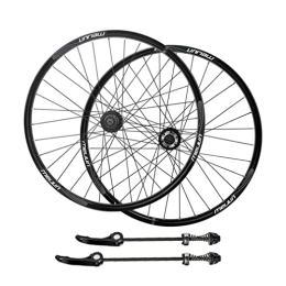 LSRRYD Mountain Bike Wheel LSRRYD 20" Mountain Bike Wheelset Disc Brake Rim 406 BMX MTB Bicycle Quick Release Wheels 32H Hub For 7 / 8 / 9 / 10 Speed Cassette 1710g (Color : Black, Size : 406)