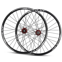 LSRRYD Mountain Bike Wheel LSRRYD 26" 27.5" 29" Mountain Bike Disc Brake Wheelset MTB Wheels QR Quick Release 32H Bicycle Rim Cassette Hub For 7 / 8 / 9 / 10 / 11 / 12 Speed 2015g（U.S. Fast Delivery） (Color : Red hub, Size : 29 inch)