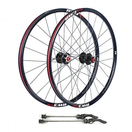 LSRRYD Mountain Bike Wheel LSRRYD 26 / 27.5 / 29" Mountain Bike Wheelset Disc Brake MTB Rim Quick Release Wheels 24H Hub For 7 / 8 / 9 / 10 / 11 Speed Cassette Flywheel 1900g (Color : Black, Size : 26'')