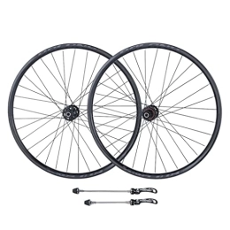 LSRRYD Mountain Bike Wheel LSRRYD 26 / 27.5 / 29" Mountain Bike Wheelset Disc Brake MTB Rim Quick Release Wheels 32H Hub For 7 / 8 / 9 / 10 / 11 Speed Cassette Bicycle Wheelset 1900g (Color : Black, Size : 27.5'')