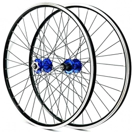 LSRRYD Mountain Bike Wheel LSRRYD 26‘’27.5‘’29‘’Mountain Bike Wheelset Disc Brake V Brake MTB Rim QR Bicycle Wheels 32 Holes Hub For 7 / 8 / 9 / 10 / 11 / 12 Speed Cassette 2200g (Color : Blue, Size : 29'')