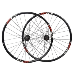 LSRRYD Spares LSRRYD Bike Wheelset 27.5 / 29 Inch MTB Quick Release Wheel Disc Brake Bicycle Wheel 32 Spoke For 7-10 Speed Cassette Flywheel (Color : Black, Size : 27.5")