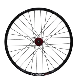 LSRRYD Spares LSRRYD Cycling Wheels 26inch Bicycle Wheel Bike Wheel Set MTB Double Wall Alloy Rim Disc Brake 7-11 Speed 2 Palin Bearing Hub Quick Release 32H 4 Colors (Color : Red hub front)