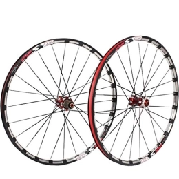 LSRRYD Mountain Bike Wheel LSRRYD Cycling Wheels Bike Wheel 26 27.5 Inch Bicycle Wheelset MTB Milling Trilateral Double Wall Alloy Rim Carbon Hub QR Disc Brake Front And Rear 7-11 Speed 24H (Color : Silver, Size : 26inch)