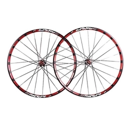 LSRRYD Mountain Bike Wheel LSRRYD Cycling Wheels MTB Bike Wheel Set 26 27.5in Double Wall Alloy Rim Carbon Hub First 2 Rear 5 Palin Quick Release Disc Brake 7 8 9 10 11 Speed 3 Colours (Color : Red, Size : 27.5inch)