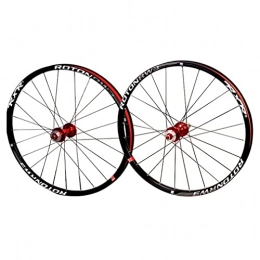 LSRRYD Mountain Bike Wheel LSRRYD Mountain Bike Disc Brake Wheelset 26 / 27.5 / 29" Bicycle Rim MTB Quick Release Wheels 28H Hub For 7 / 8 / 9 / 10 / 11 Speed Cassette Flywheel 1841g (Size : 26'')