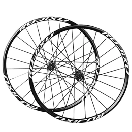 LSRRYD Mountain Bike Wheel LSRRYD Mountain Bike Wheelset 26 / 27.5 / 29 Inch Carbon Hub 24H Rim Flat Spokes Disc Brake Thru Axle MTB Bicycle Wheels Fit 7-11 Speed Cassette 1590g (Color : Black, Size : 26 in)