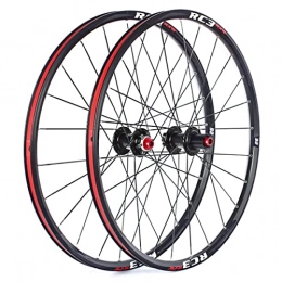 LSRRYD Mountain Bike Wheel LSRRYD Mountain Bike Wheelset 26 / 27.5 / 29 Inch MTB Rim 24H Carbon Hub Thru Axle Disc Brake Wheels For 7 / 8 / 9 / 10 / 11 Speed Cassette 1800g (Color : Black, Size : 27.5'')