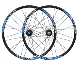 LSRRYD Mountain Bike Wheel LSRRYD Mountain Bike Wheelset Disc Brake Quick Release Wheels MTB 26" Bicycle Rim 24H QR Hub For 7 / 8 / 9 / 10 Speed Cassette 2130g (Color : Blue, Size : 26in)