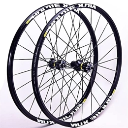 LSRRYD Mountain Bike Wheel LSRRYD MTB Bike Wheelset, 26 / 27.5 / 29 Inch Mountain Cycling Wheels, Carbon Hub 24H Straight Pull Flat Spokes Disc Brake Fit For 7-11 Speed Cassette Quick Release Axles Bicycle Accessory
