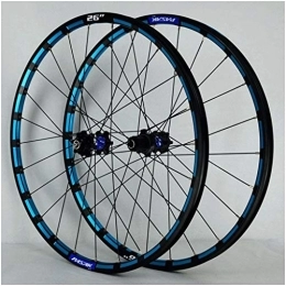 LSRRYD Mountain Bike Wheel LSRRYD MTB Wheel 26 27.5inch Bicycle Cycling Rim Mountain Bike Wheel 24H Disc Brake 7-12speed QR Cassette Hubs Sealed Bearing 1800g (Color : A-Blue, Size : 27.5inch)