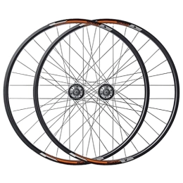 LSRRYD Mountain Bike Wheel LSRRYD MTB Wheelset 27.5'' Disc Brake Wheelset Mountain Bike Rim Quick Release Front Rear Wheels Bicycle Wheelset 32H Hub For 7 / 8 / 9 / 10 Speed Cassette 2800g (Color : Orange, Size : 27.5'')