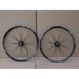 LSRRYD Mountain Bike Wheel LSRRYD Rims Bicycle Wheels 26" / 27.5" / 29" Double Walled Alloy Rim MTB Bike Wheel Set 32H Disc Brake QR 7-11 Speed Cassette Hubs Sealed Bearing (Color : Black, Size : 27.5")