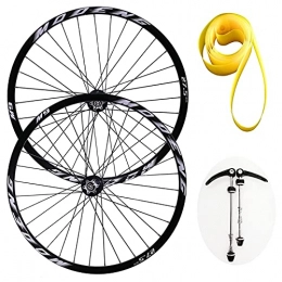 LvTu Mountain Bike Wheel LvTu 26 / 27.5 / 29 inch Mountain Bike MTB Wheelset Disc Brake, Bicycle Front Rear Wheel 8 / 9 / 10 / 11 Speed Cassette for 1.25~2.25" Tire (Color : White, Size : 29 inch)