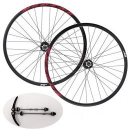 LvTu Spares LvTu Bicycle Wheel Set 26 27. 5 29 Inch Mountain Bike Wheelsets, MTB Wheels Quick Release Disc Brakes, fit 10-13 Speed Cassette (Color : Black / red, Size : 29 inch)