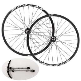 LvTu Spares LvTu Bicycle Wheel Set 26 27. 5 29 Inch Mountain Bike Wheelsets, MTB Wheels Quick Release Disc Brakes, fit 10-13 Speed Cassette (Color : Black / white, Size : 27.5 inch)