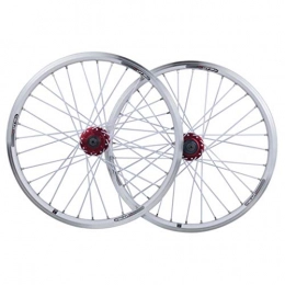 LvTu Spares LvTu Bicycle Wheelset 26 inch MTB V-brake / Disc Brake Alloy Double Wall Rim for 7 8 9 10 Speed Cassette 1.25~2.5" Tire Rim (Color : White)