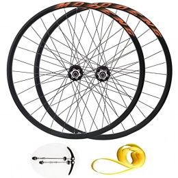 LvTu Spares LvTu MTB Bicycle Wheel Set 26 / 27.5 / 29 inch Disc Brake, Mountain Bike Front / Rear Wheel for 10 / 11 / 12 / 13S Cassette 1. 25~2.25" Tire (Color : Black / orange, Size : 29 inch)