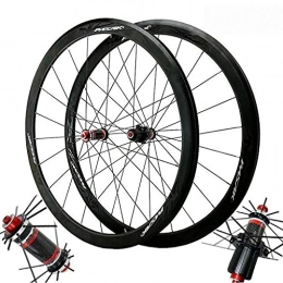 LYTBJ Spares LYTBJ Carbon Fiber Bicycle Wheelset 40MM, 700C Road Racing Bike V-Brake Cycling Wheels Hybrid / Mountain 24 Hole 7 / 8 / 9 / 10 / 11 Speed