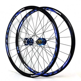 LYzpf Mountain Bike Wheel LYzpf 700C Road Bike Wheel Front Rear Set Rims Disc Bicycle Disc Brake 29 inch Aluminum Alloy Equipment Accessories, blue, 29inch