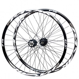 LYzpf Mountain Bike Wheel LYzpf Mountain Bike Wheel Front Rear Set Rims Disc Bicycle 26 / 27.5 / 29 inch Aluminum Alloy Equipment Accessories, black, 27.5inch