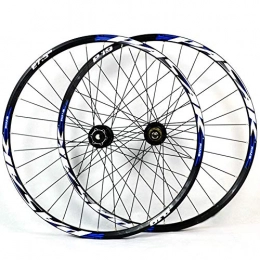 LYzpf Spares LYzpf Mountain Bike Wheel Front Rear Set Rims Disc Bicycle 26 / 27.5 / 29 Inch Aluminum Alloy Equipment Accessories, blue, 26inch